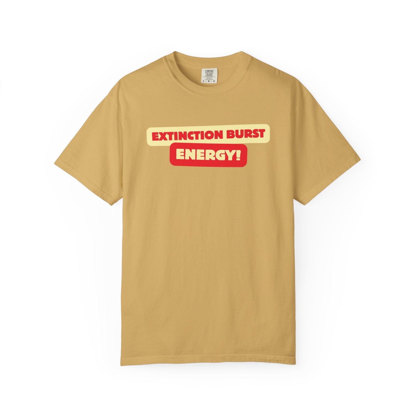 Energetic RBT BCBA Comfort Colors T-Shirt - Extinction Burst Energy Graphic Tee, Casual ABA Wear, Streetwear