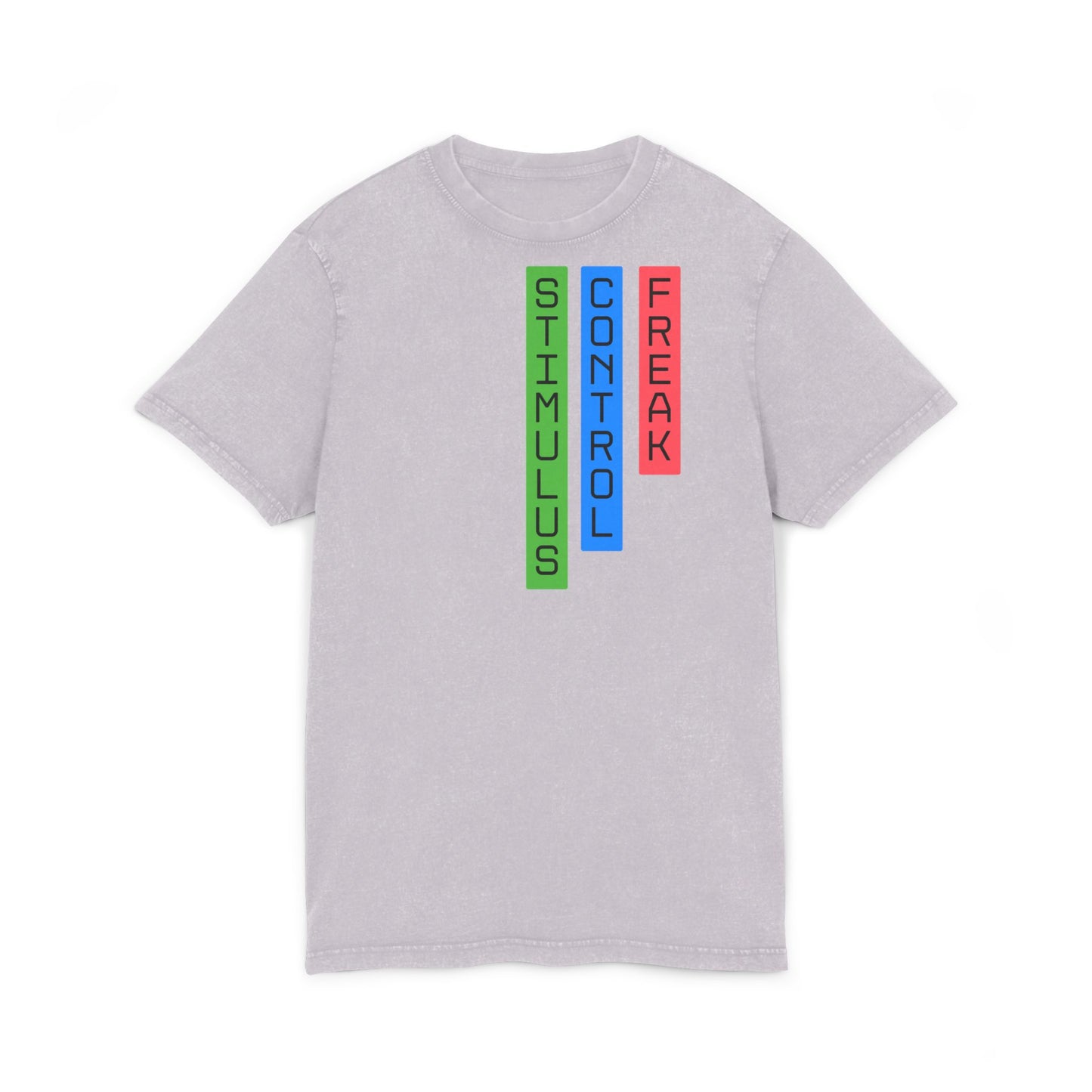 Acid Washed RBT BCBA Graphic Tee - Stimulus Control Freak, ABA Style Shirt, Cool Casual Wear, Gift for Friends, Everyday Comfort