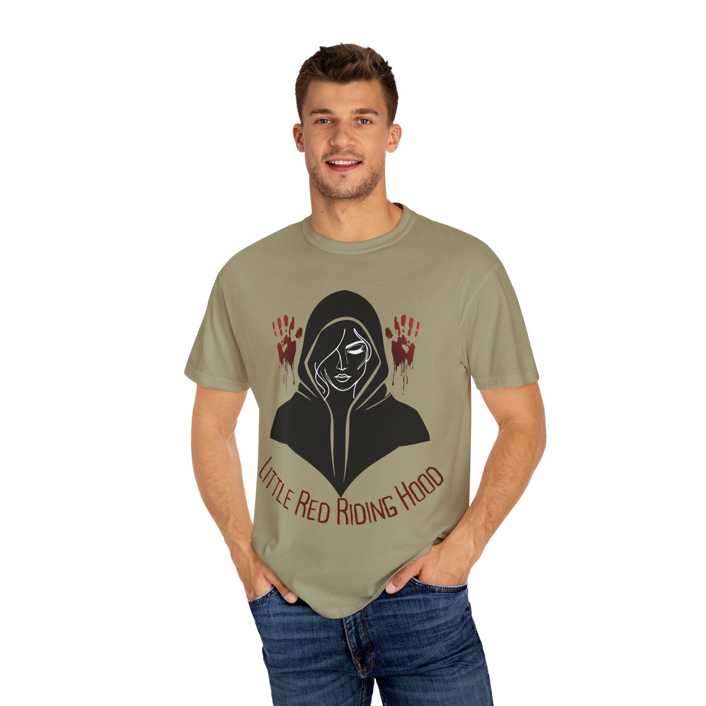 Gothic Fairytale T-Shirt, Little Red Riding Hood Tee, Spooky Shirts, Halloween Outfit, Alternative Clothing