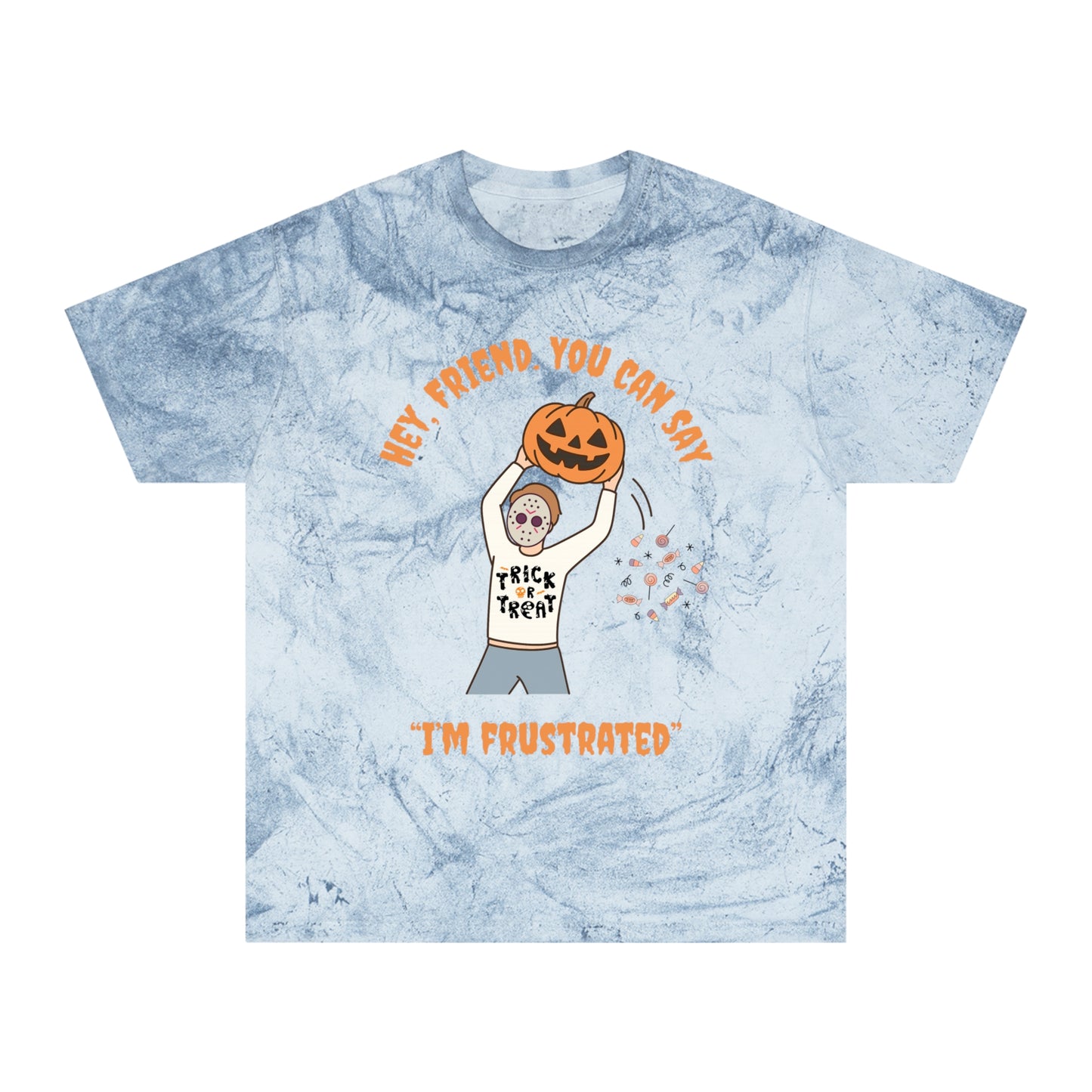 Colorful RBT Halloween ABA T-Shirt, Fun Fall Shirt, Trendy Graphic Tee, Unisex Halloween Apparel, Casual Wear, Pumpkin Design Shirt