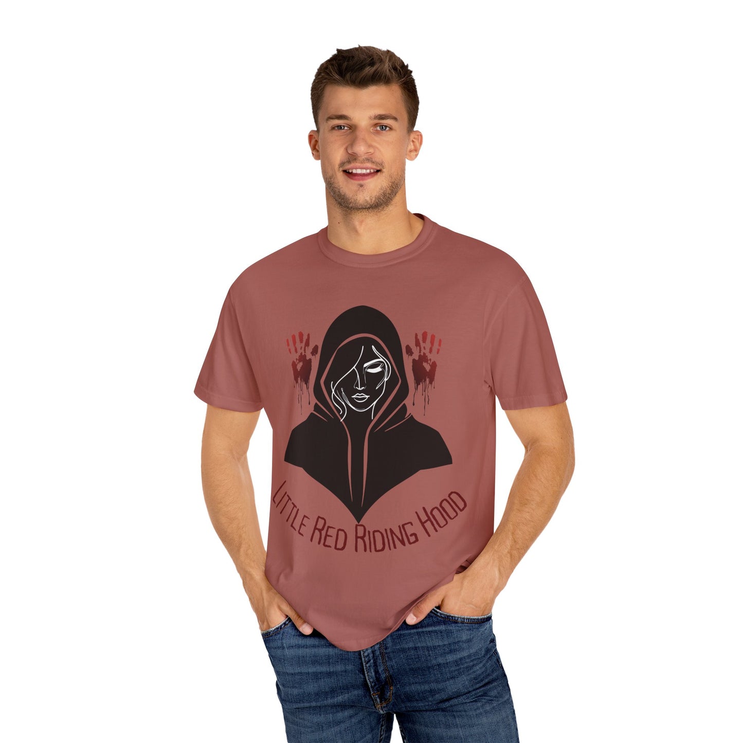Gothic Fairytale T-Shirt, Little Red Riding Hood Tee, Spooky Shirts, Halloween Outfit, Alternative Clothing