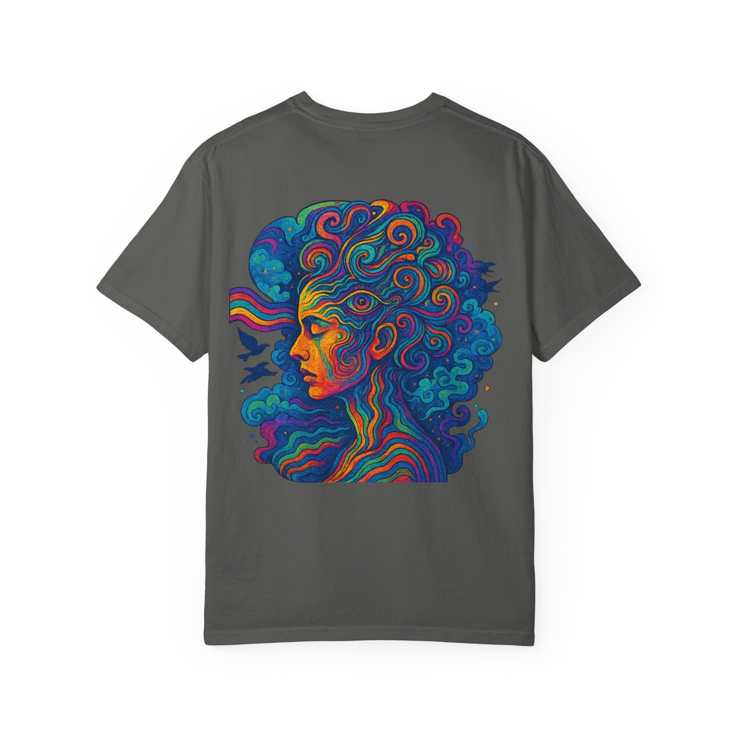 Vibrant Graphic T-Shirt with 'Madness' Design, Boho Style Tee, Unisex Casual Wear, Unique Gift for Art Lovers, Trendy Everyday Shirt