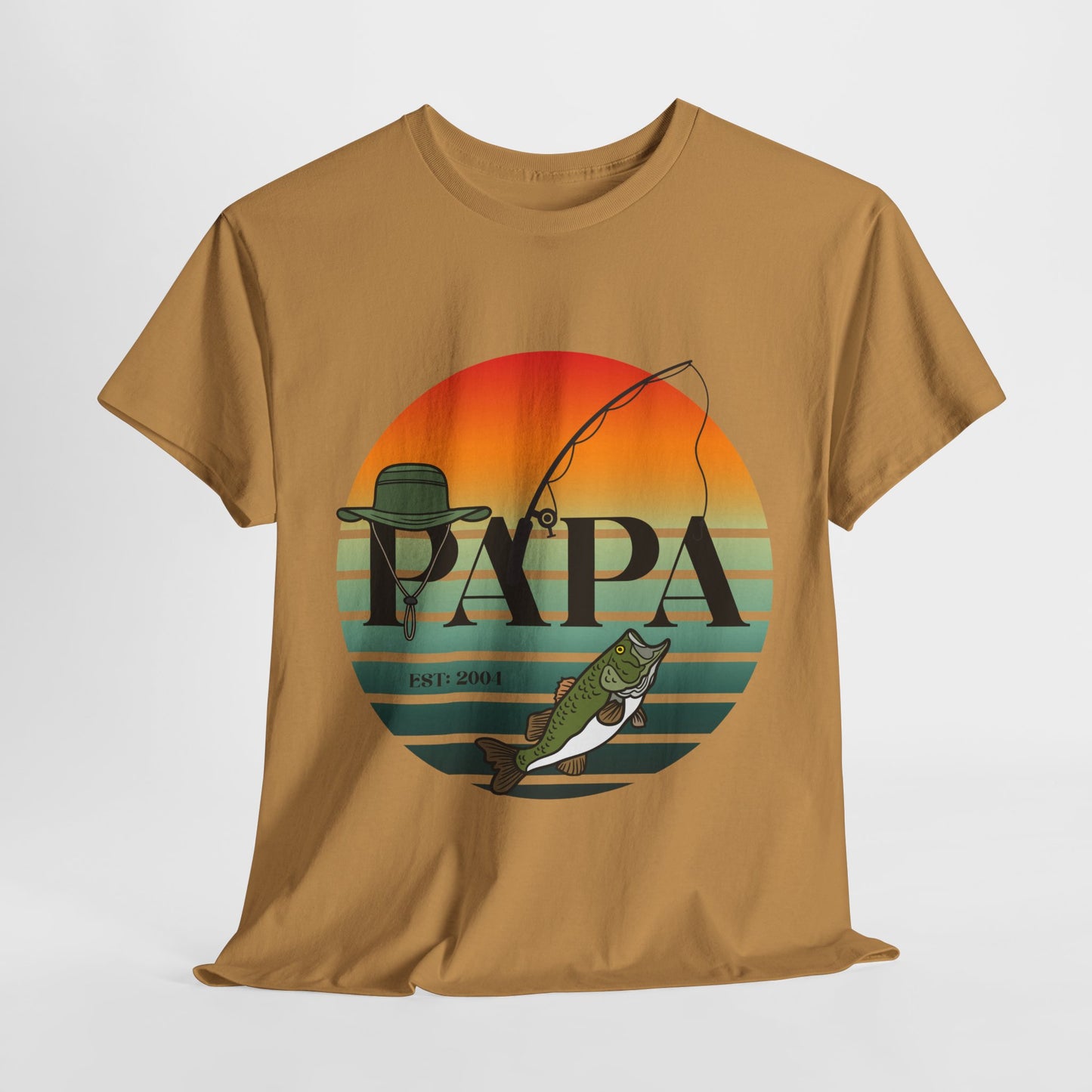 Papa’s Fishing Tee – Reel Cool Grandpa Style, Papa Fishing Gift, Dad's Day Gift, Outdoor Adventure Tee