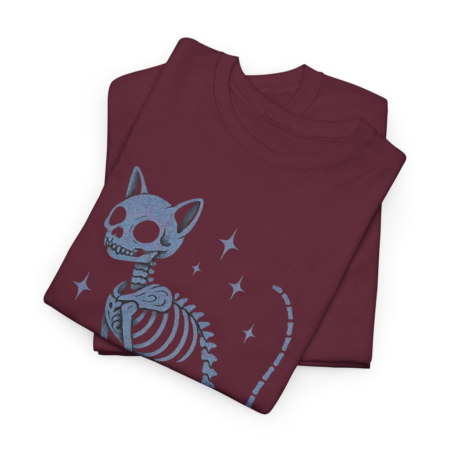 Purranormal Activity Cat Skeleton Tee, Unisex Halloween Shirt, Cute Cat Lover Gift, Spooky Graphic Tee, Casual Festive Wear