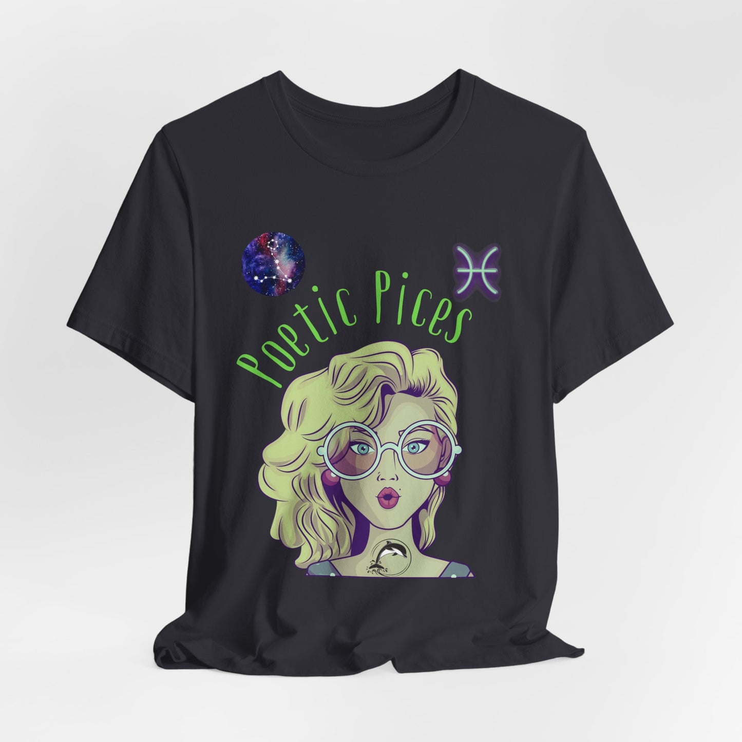 Pisces Zodiac Short Sleeve T-Shirt: Celestial Astrology Gift for Women