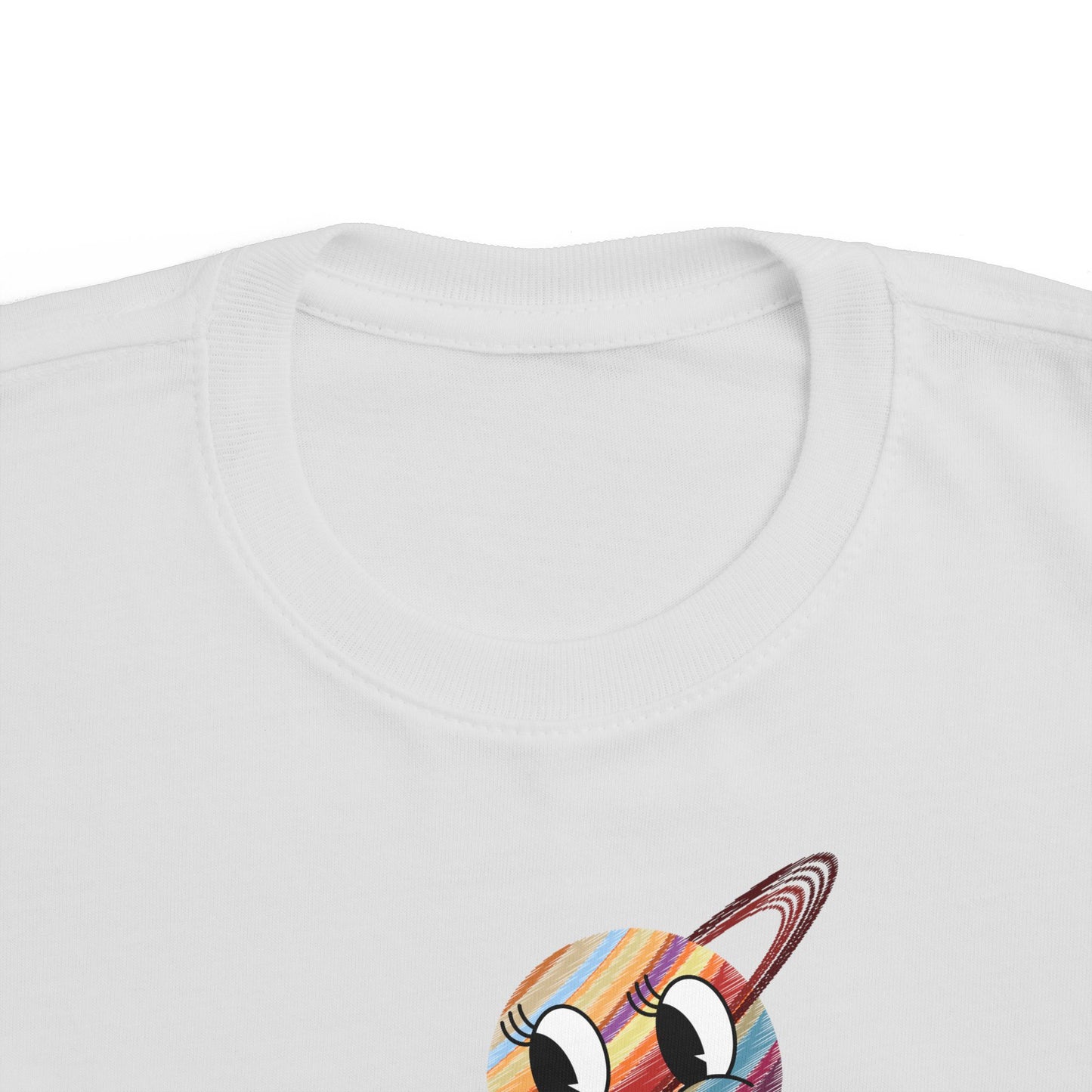Smiling Saturn Rocket T-Shirt: Space Adventure for Kids, Future Astronauts