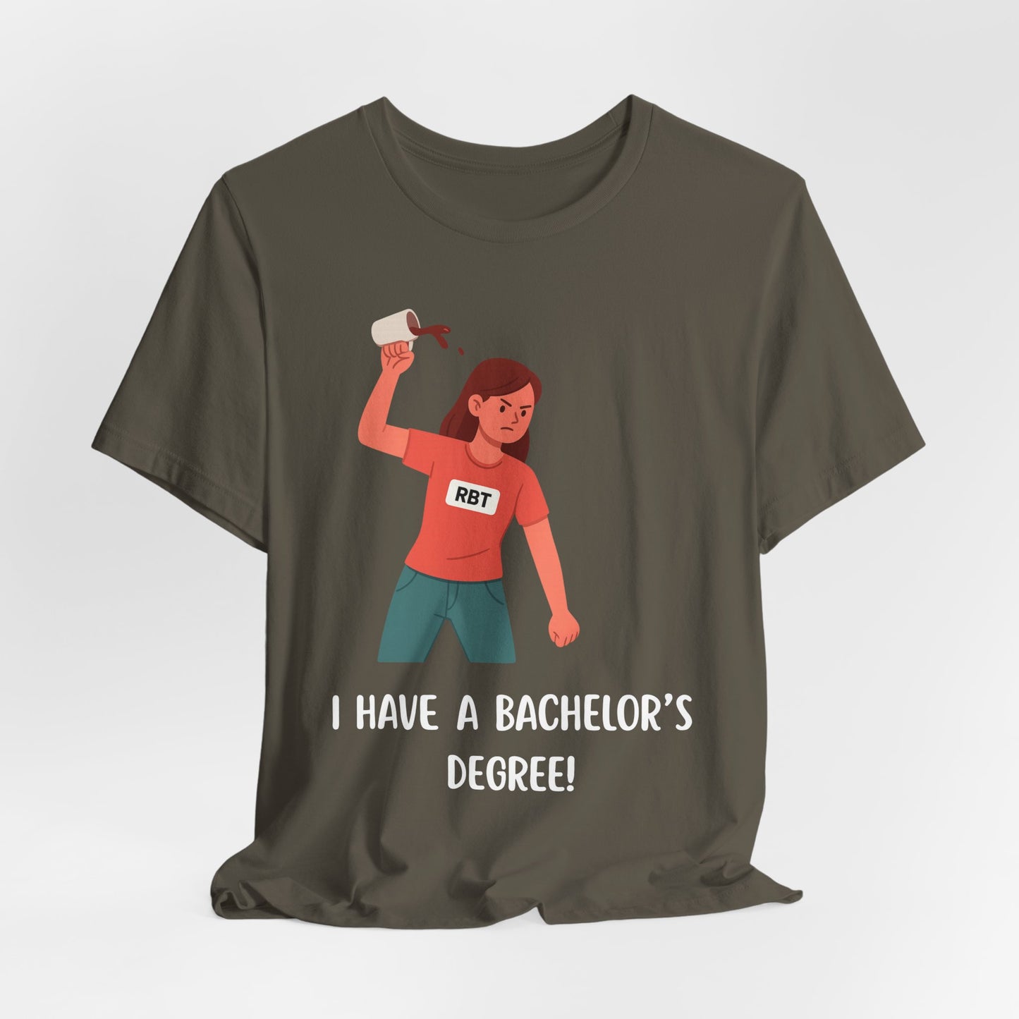 RBT Coffee Throw Tee: Behavior Technician ABA Therapy Gift for Women (Featuring Female RBT)