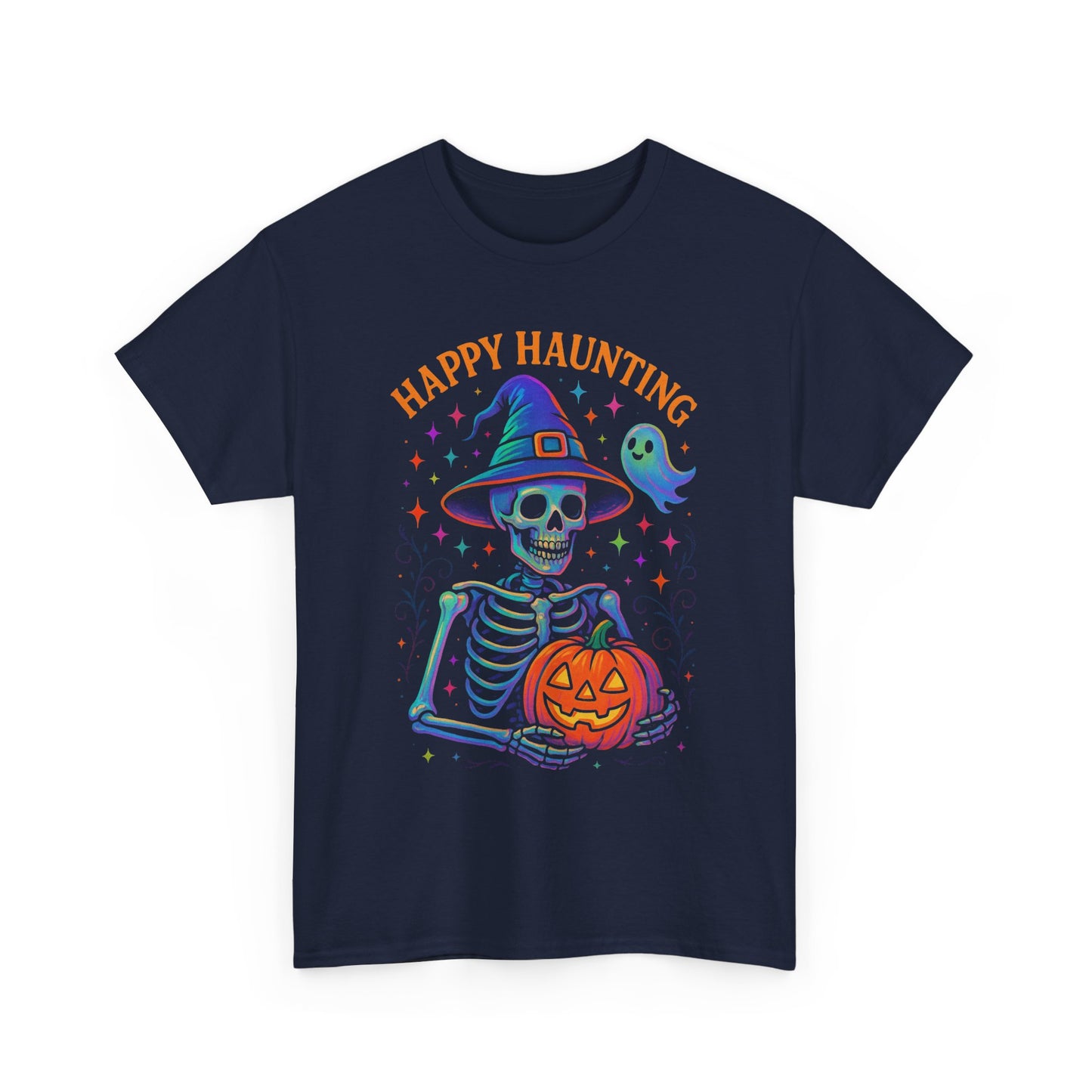 Spooky Halloween Tee, Ghostly Skeleton Shirt, Halloween Costume Top, Unisex Graphic Tee, Fun Fall Apparel