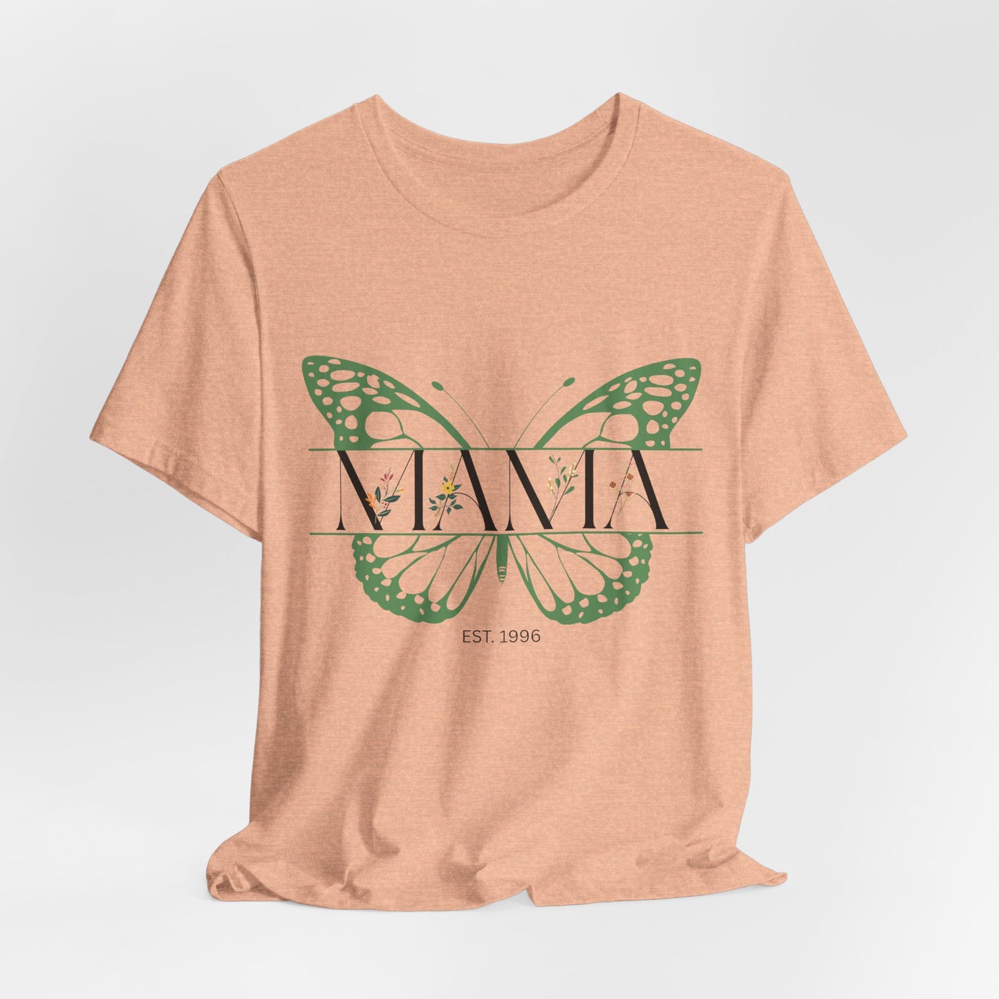 Butterfly-Inspired Tee for Mama, Perfect for Birthdays, Casual Days, Gift for Mom, Earth Day Apparel