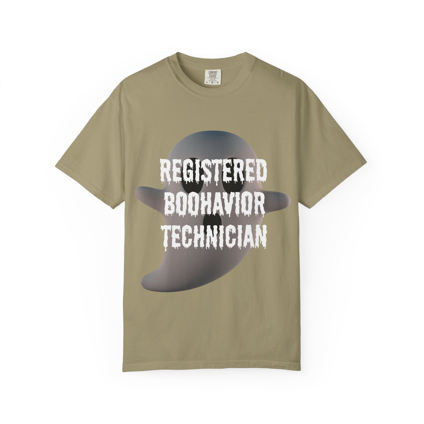 Ghostly RBT Humor Unisex Tee - Registered Boo-Havior Technician - Funny Gift for Halloween, Comic Fans, Ghost Lovers, Casual Wear