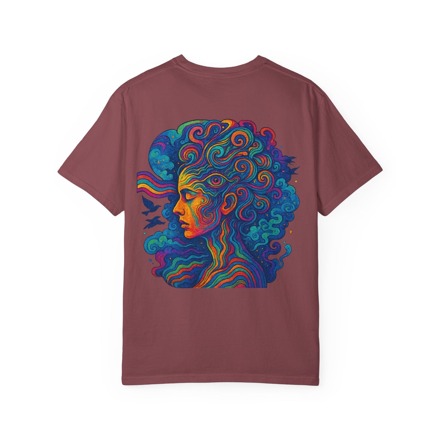 Vibrant Graphic T-Shirt with 'Madness' Design, Boho Style Tee, Unisex Casual Wear, Unique Gift for Art Lovers, Trendy Everyday Shirt