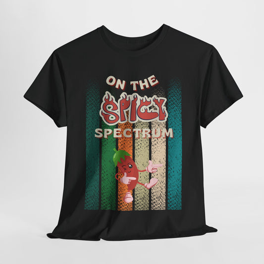 Spicy Spectrum Tee - Unisex Cotton Shirt for Autism with Attitude, Gift for Him, Vibrant Graphic Tee