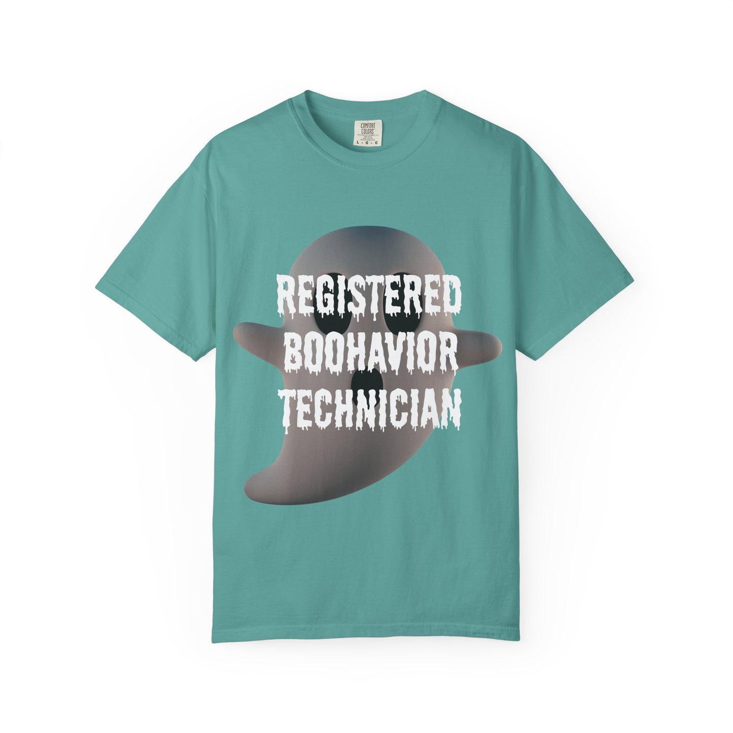 Ghostly RBT Humor Unisex Tee - Registered Boo-Havior Technician - Funny Gift for Halloween, Comic Fans, Ghost Lovers, Casual Wear