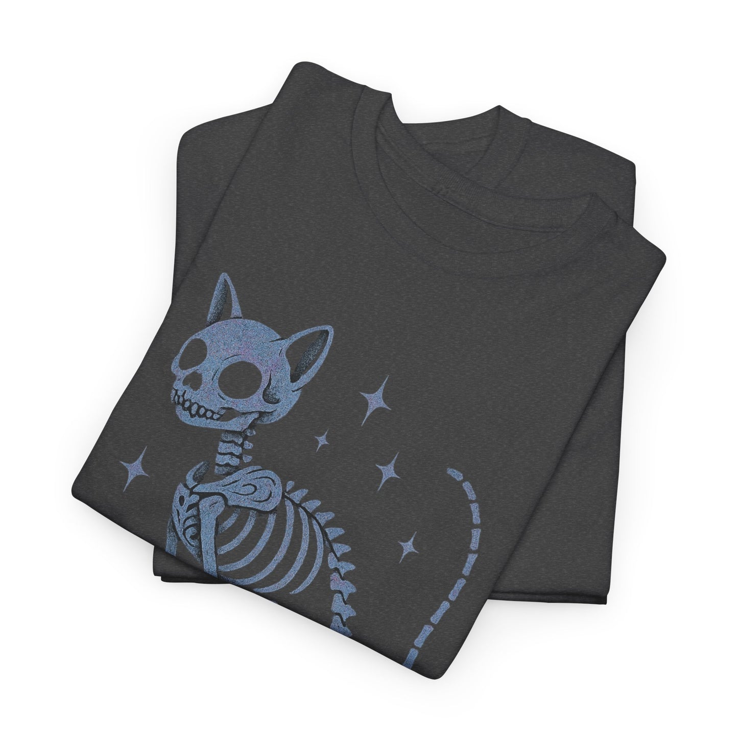 Purranormal Activity Cat Skeleton Tee, Unisex Halloween Shirt, Cute Cat Lover Gift, Spooky Graphic Tee, Casual Festive Wear