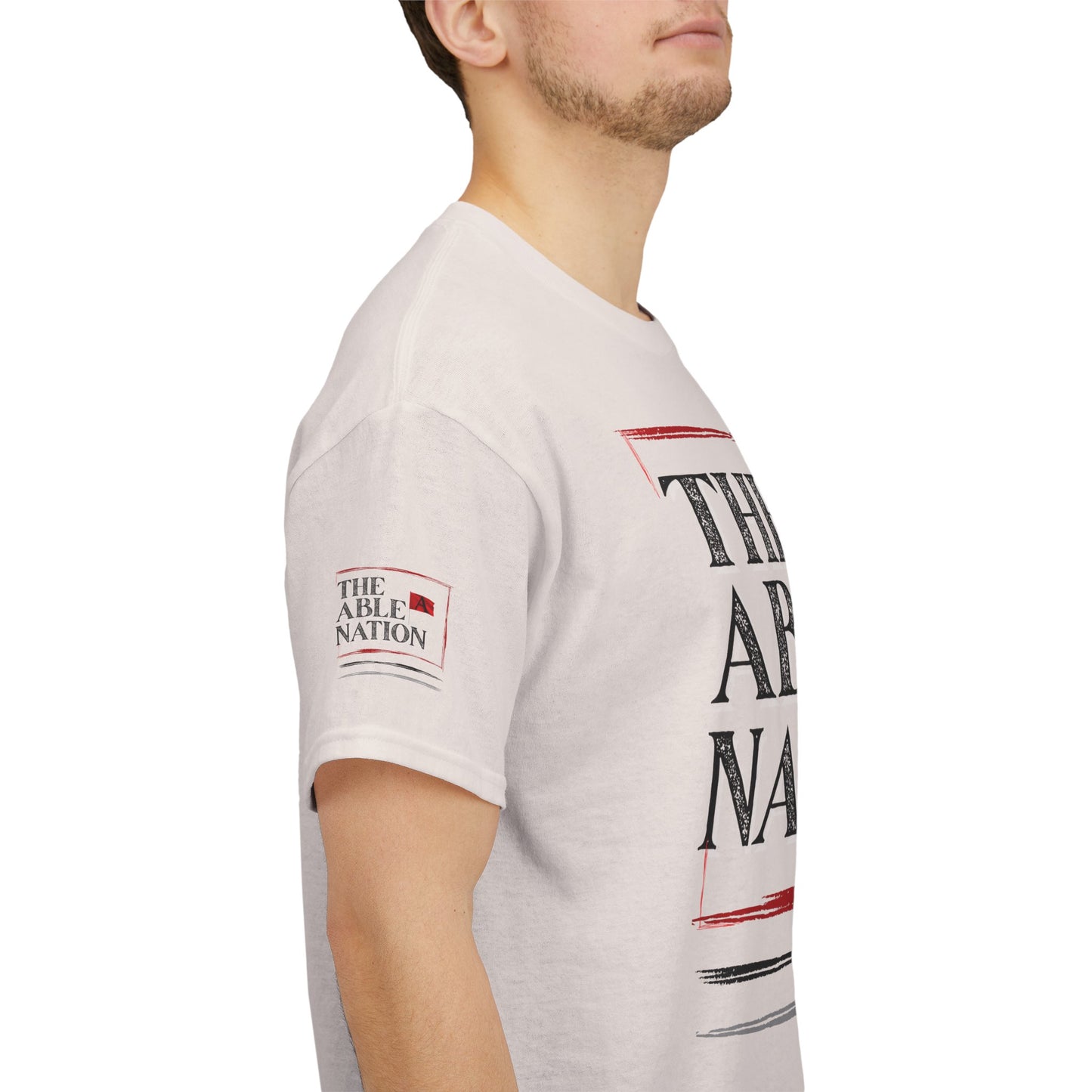 Unisex Heavy Cotton Tee with 'The Able Nation' Graphic T-shirt