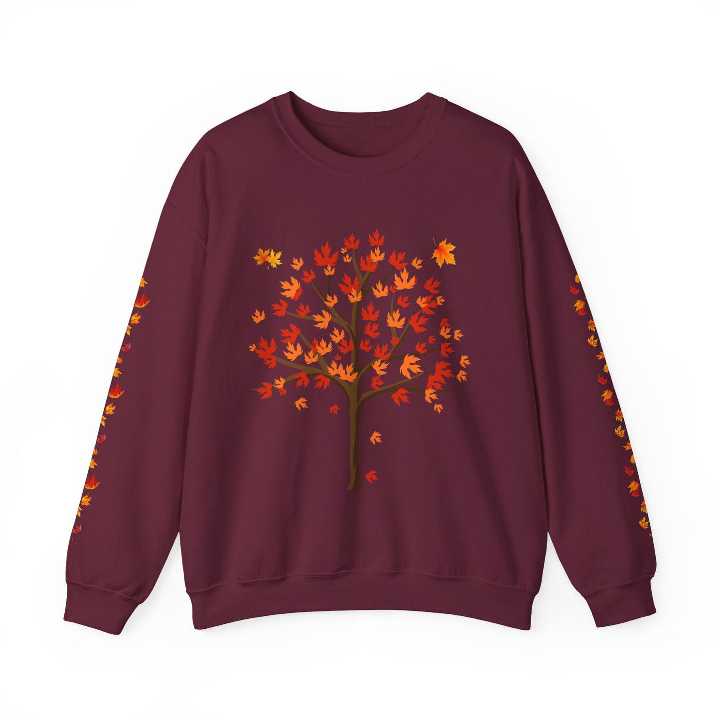 Autumn Tree Sweatshirt, Cozy Fall Crewneck, Unisex Sweatshirt, Nature Lover Gift, Seasonal Fashion, Harvest Celebration Sweater