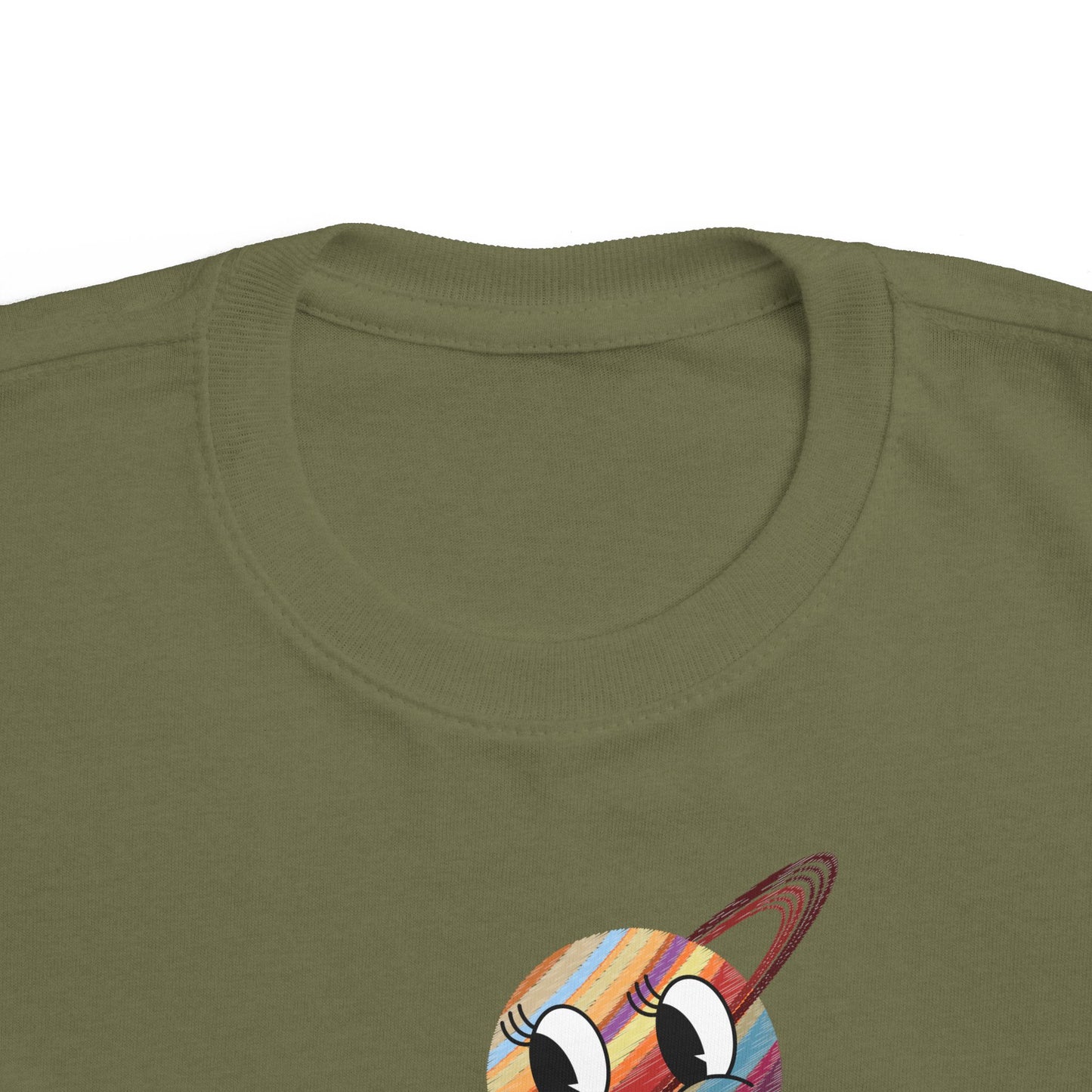 Smiling Saturn Rocket T-Shirt: Space Adventure for Kids, Future Astronauts