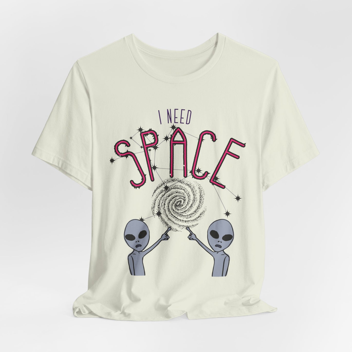 I Need Space Alien Tees, ABA RBT Tee, Casual Wear, Gift for Space Lovers, Alien Merchandise, Fun Tee for Friends