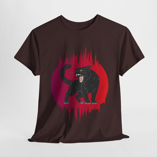 Hissing Black Cat Tee, Halloween Tshirt, for Cat Lovers