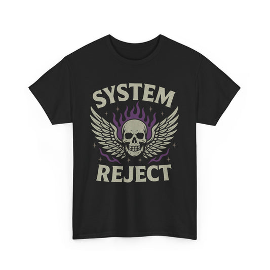 Edgy Graphic Tee - Unisex Heavy Cotton Shirt for Rebels, Alternative Style, Casual Wear, Gift for Friends, Music Festivals, System [...]