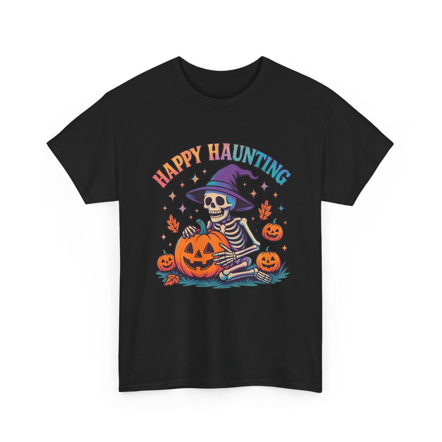 Halloween Skeleton Tee, Unisex Halloween Shirt, Spooky Season Apparel, Fall Festivity Clothing, Pumpkin Carving Fun