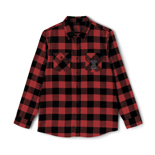 Cozy Unisex Flannel Shirt with Punk Plush Panther Design - Perfect for Fall and Winter, Layering Essential, Gift for Him and Her