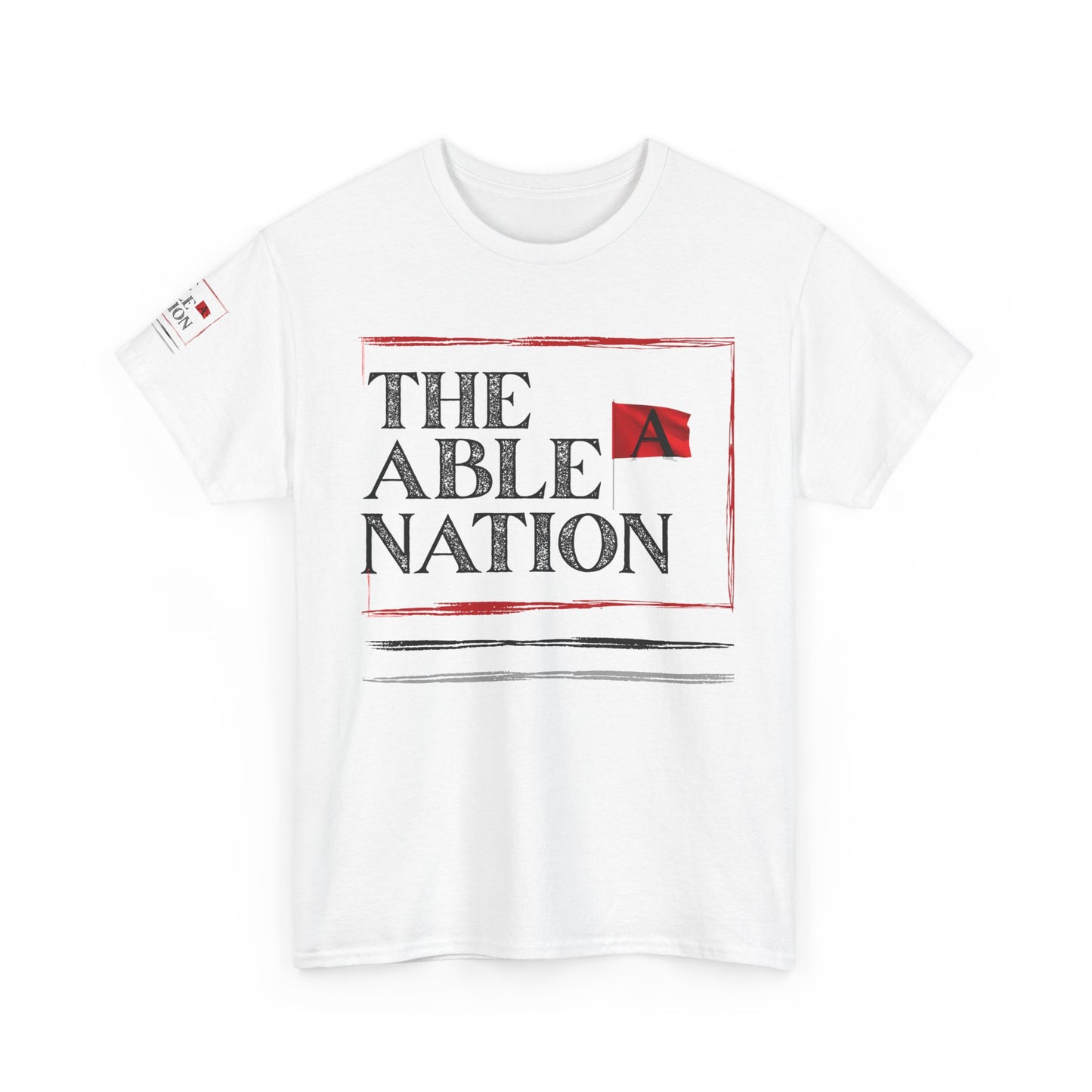 Unisex Heavy Cotton Tee with 'The Able Nation' Graphic T-shirt