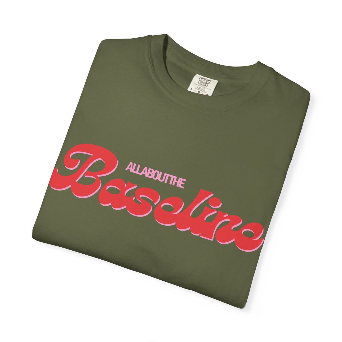 RBT BCBA Comfort Colors T-Shirt with 'All About the Baseline' Design - Casual Wear, Gift for ABA Therapist