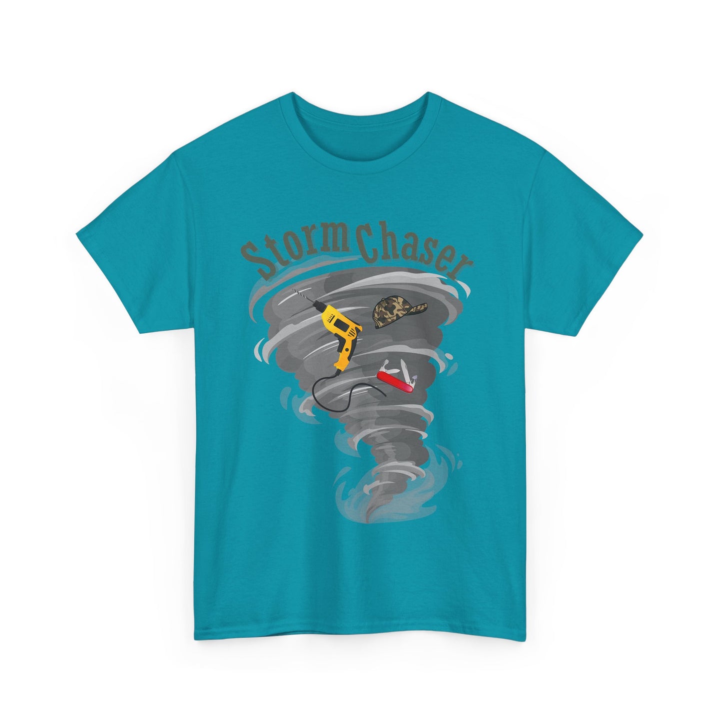 New Dad Storm Chaser Tee, Perfect for Baby showers, Unisex Heavy Cotton Shirt for New Dad, Tornado Lovers Gift, Casual Wear, Outdoor Adventures