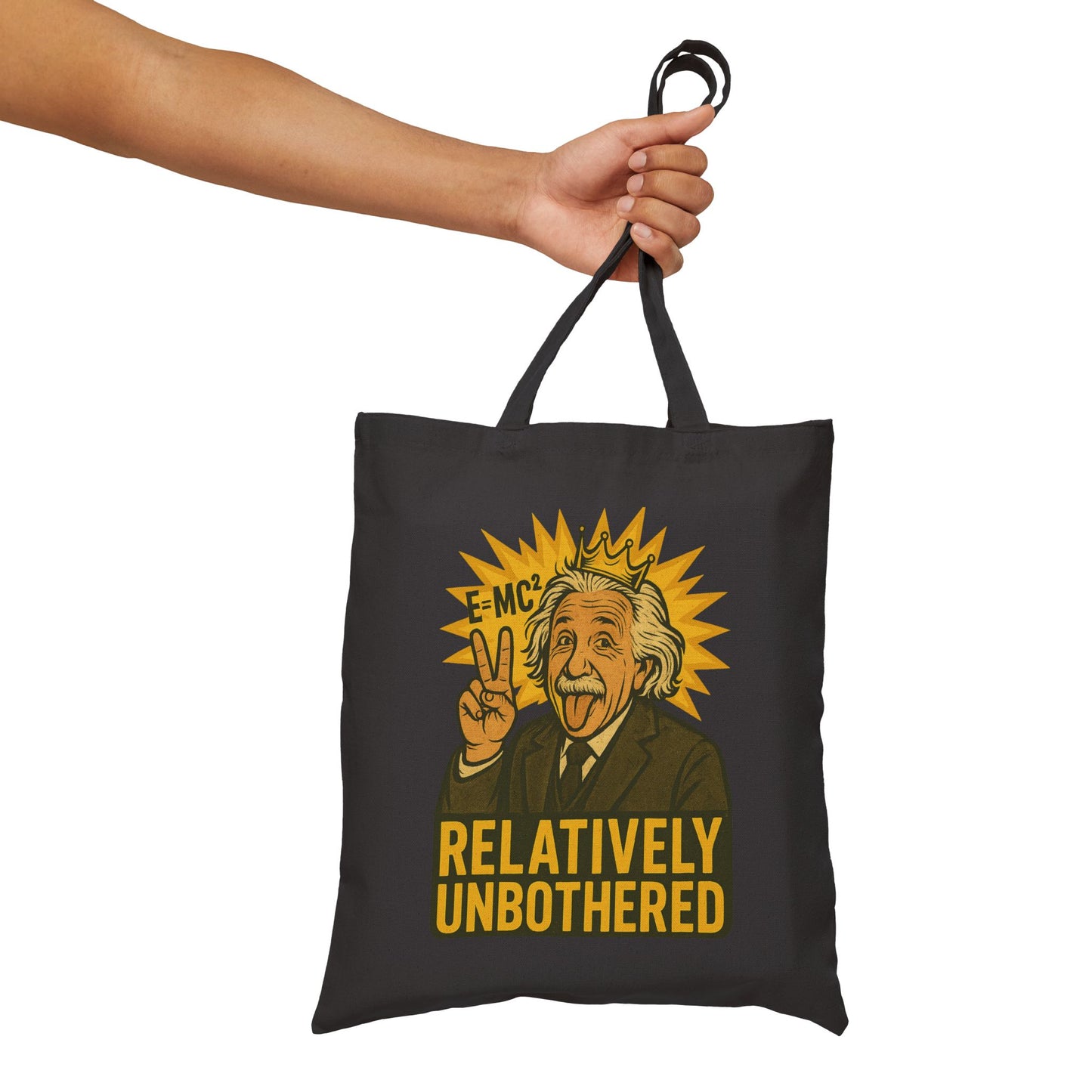 Relatively Unbothered Tote Bag | Funny Canvas Bag | Eco-Friendly Shopping Tote | Gift for Science Lovers | Quirky Carryall
