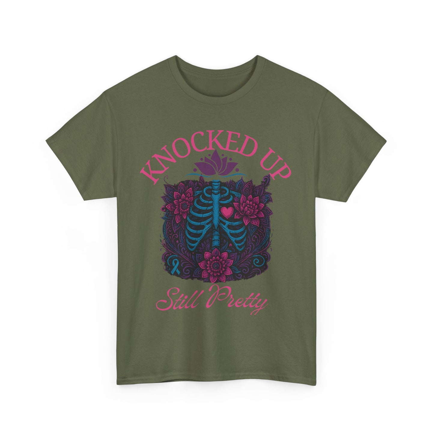 Knocked Up Still Pretty T-Shirt, Gift for Expecting Moms, Funny Pregnancy Shirt, Maternity Wear, Baby Shower Gift