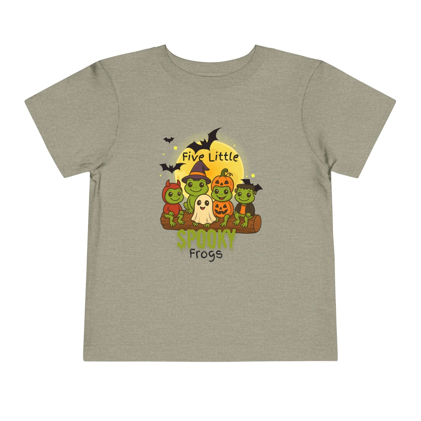 Toddler Spooky Frog Tee, Kids Halloween Shirt, Toddler Costume Tee, Cute Frog Top, Festive Kids Apparel