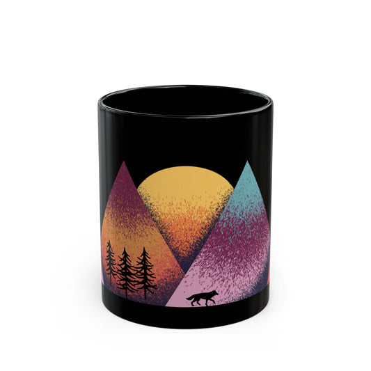 Vibrant Mountain Sunrise Mug – Perfect Gift for Nature Lovers, Coffee Enthusiasts, Camping, Birthdays, and Relaxing Mornings