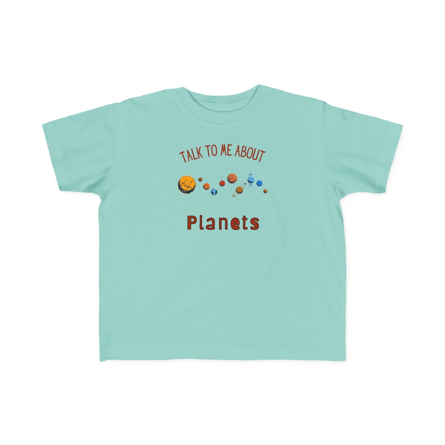 Toddler Planet Talk Tee, Kids Astronomy Shirt, Science Top, Cosmic Educational Toddler Tee, Gift for Space Lovers