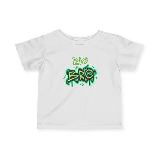 Toddler Tee Big Bro Graffiti Style Infant Fine Jersey Shirt for New big brother