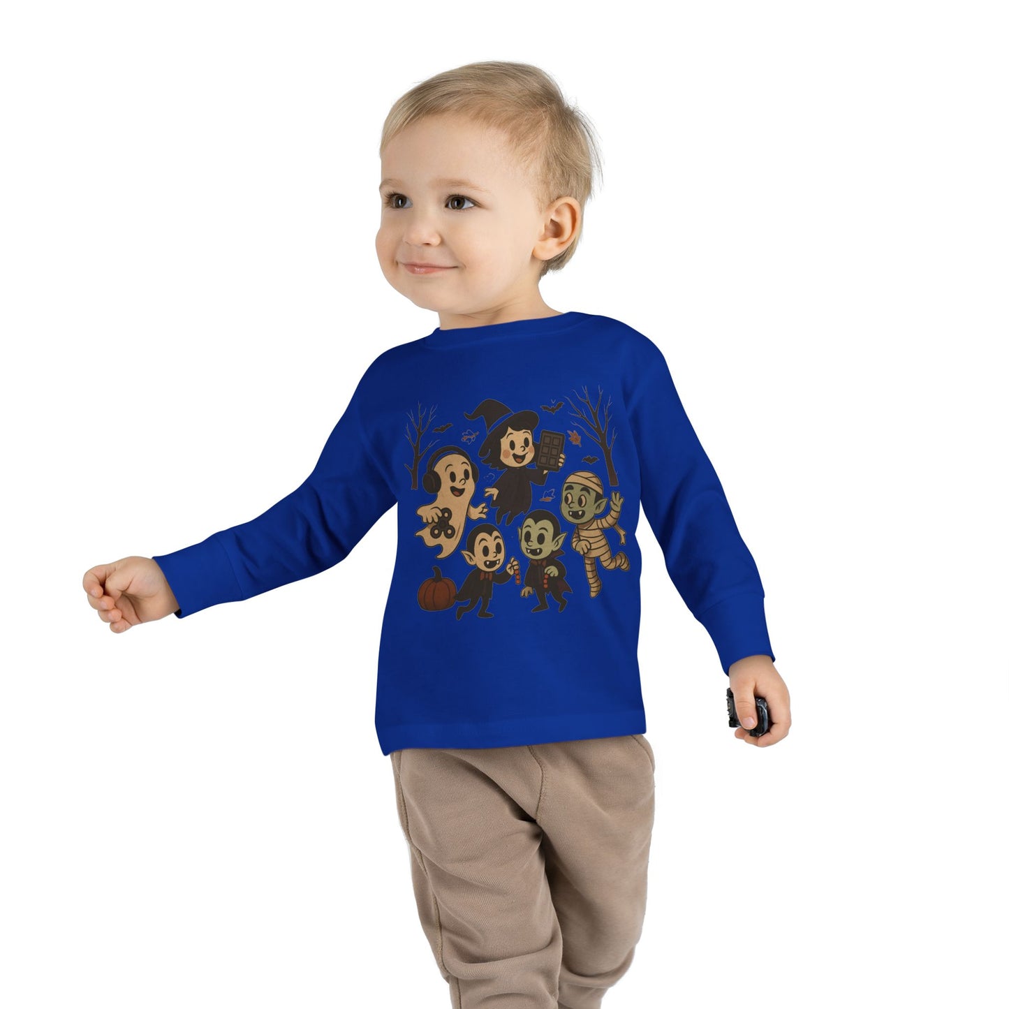 Halloween Toddler Long Sleeve Tee, Cute Ghosts and Monsters Kids Shirt, Toddler Halloween Costume, Trick or Treat Top, Spooky Gift for [...]