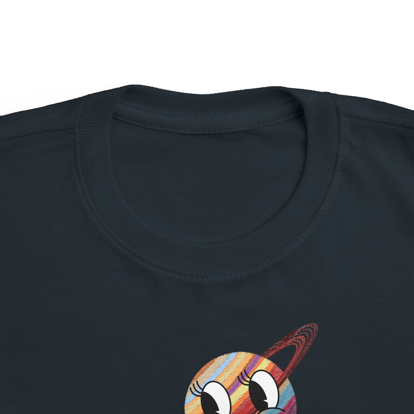 Smiling Saturn Rocket T-Shirt: Space Adventure for Kids, Future Astronauts