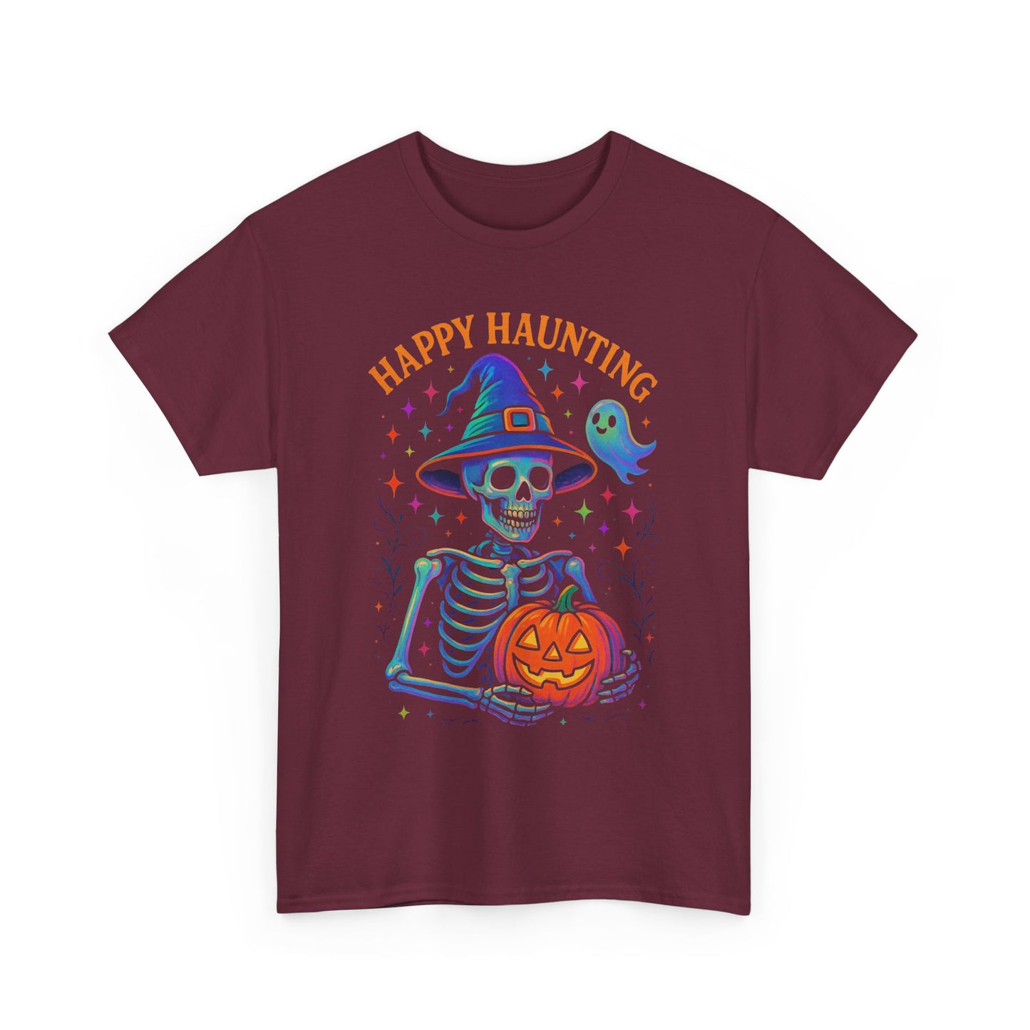 Spooky Halloween Tee, Ghostly Skeleton Shirt, Halloween Costume Top, Unisex Graphic Tee, Fun Fall Apparel