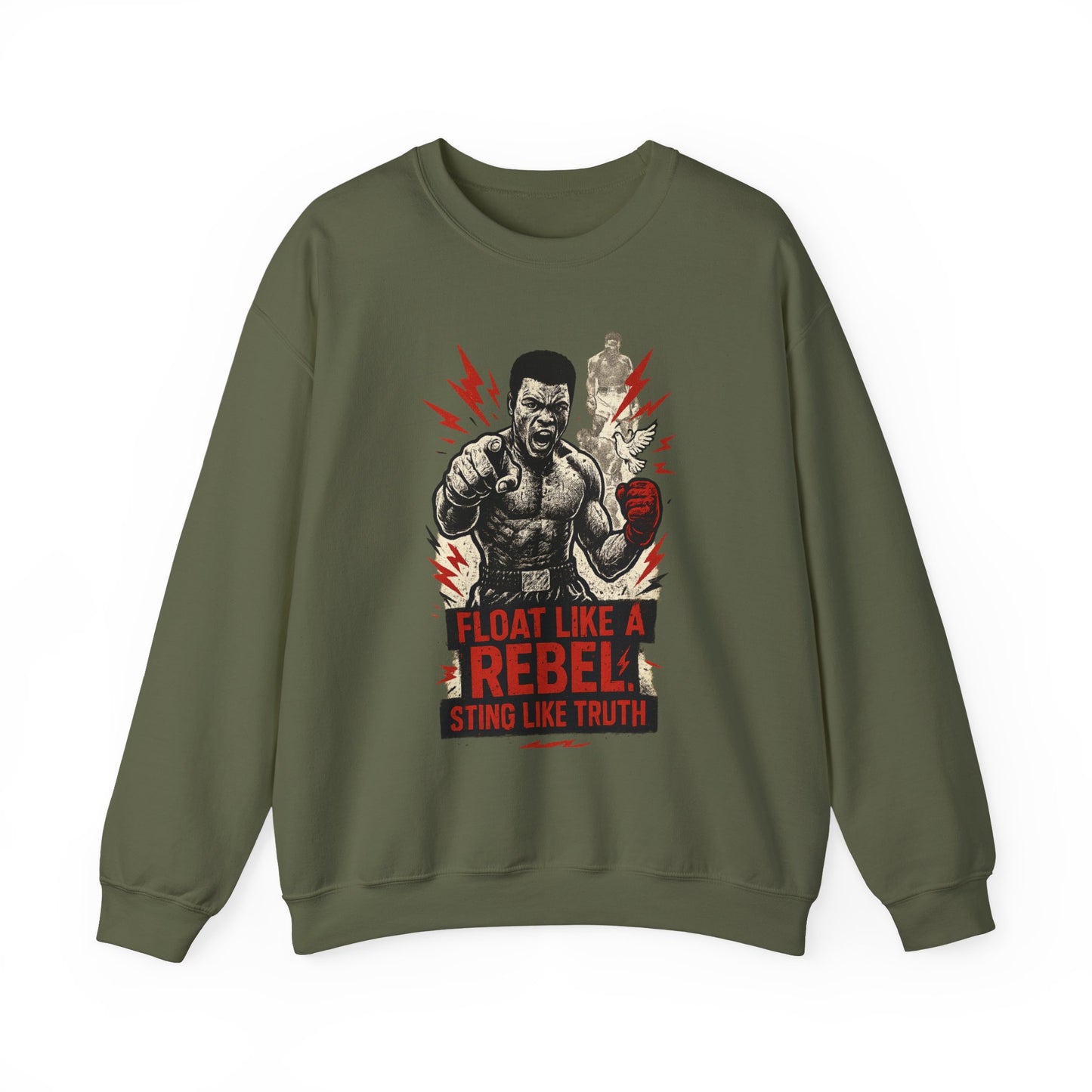 Muhammad Ali Sweatshirt, Motivational Boxing Gift, Statement Sweatshirt, Athleisure Clothing, Inspiration Wear