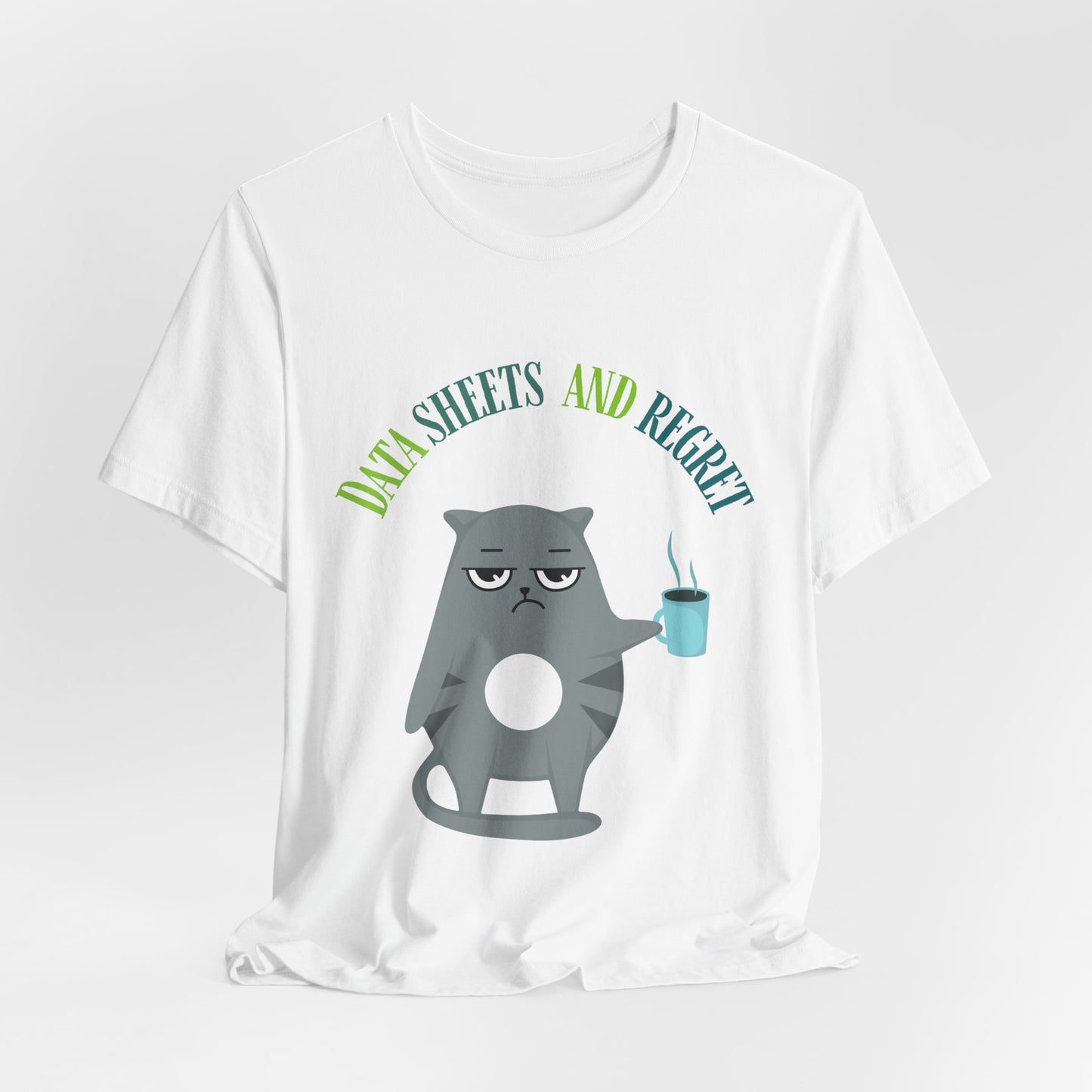 Funny RBT, BCBA T-shirt-Data Sheets and Regrets – Grumpy Cat RBT ABA Tee