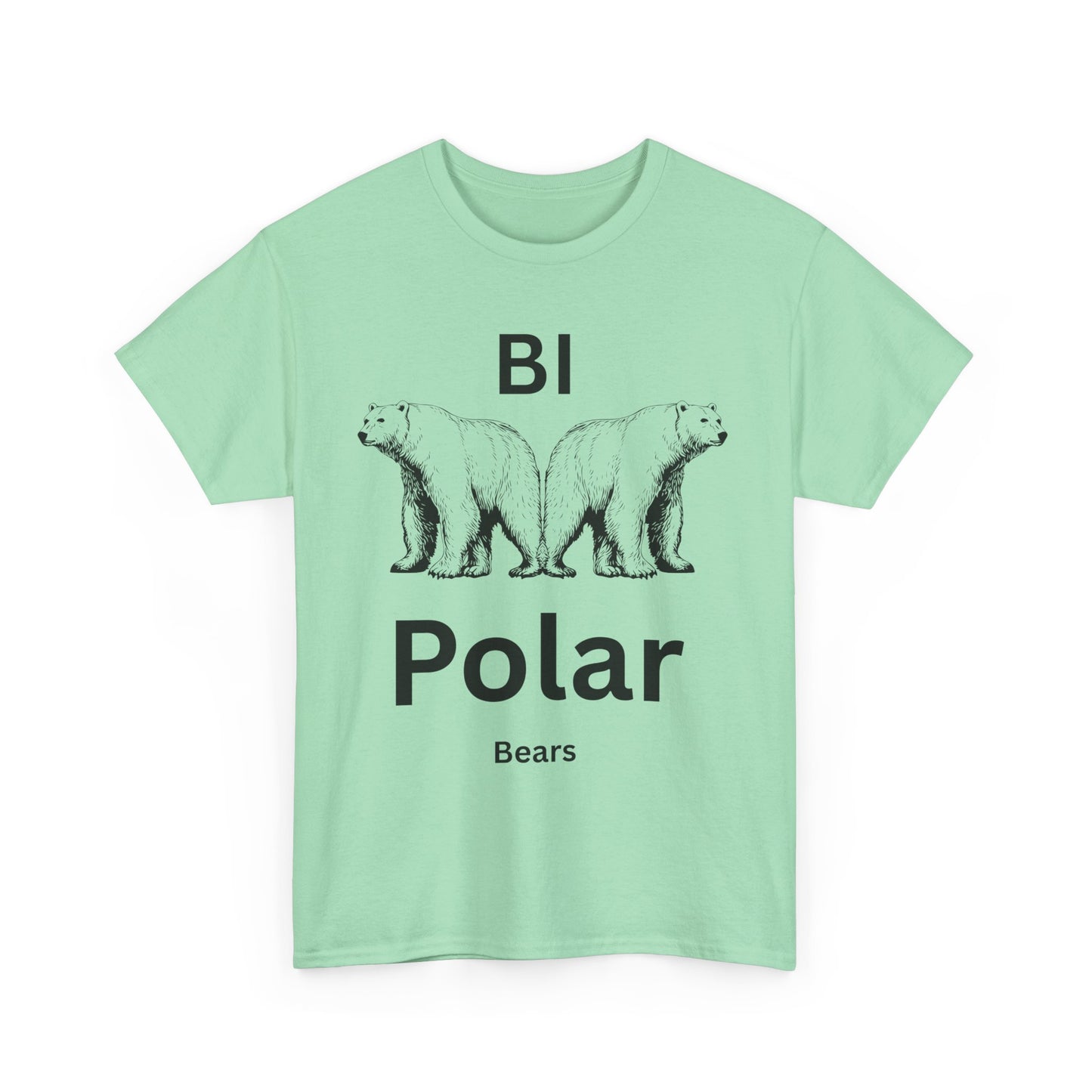 Bi-Polar Bears Graphic Tee | Funny Polar Bear Shirt, Gift for Animal Lovers