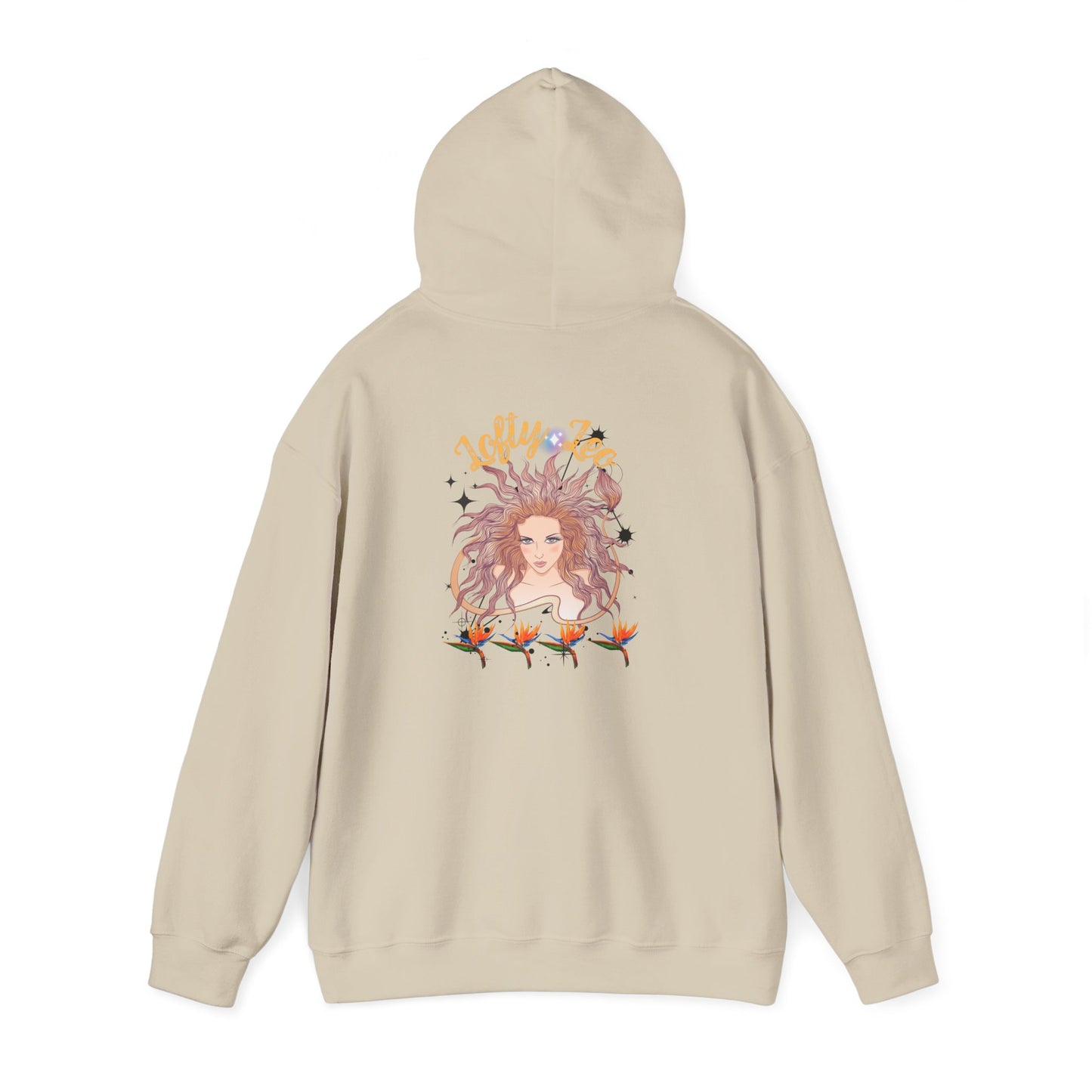 Cosmic Leo Unisex Hoodie, Cosmic Leo Zodiac Unisex Hoodie: Celestial Astrology Gift for Women, Lofty Horoscope Sweatshirt