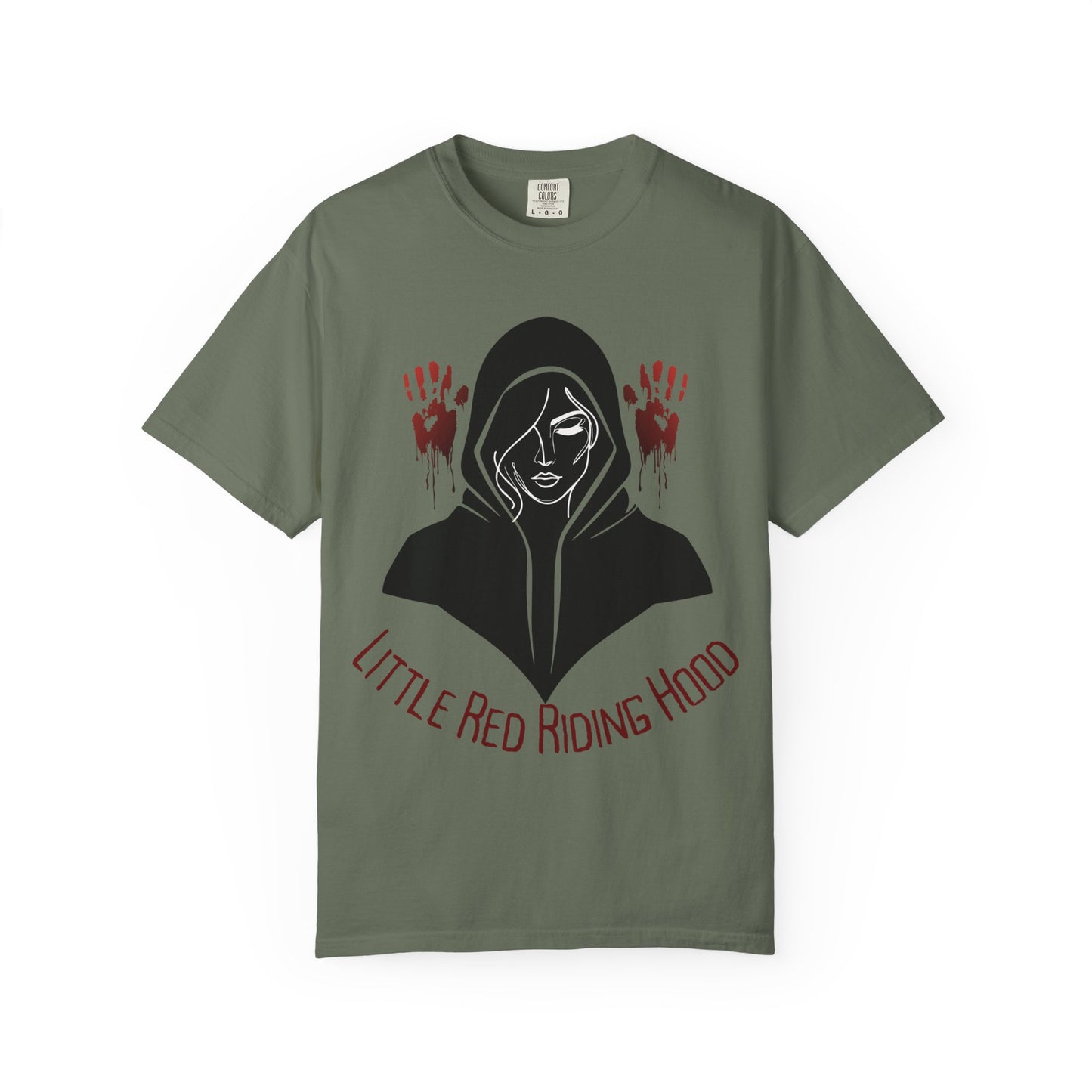 Gothic Fairytale T-Shirt, Little Red Riding Hood Tee, Spooky Shirts, Halloween Outfit, Alternative Clothing