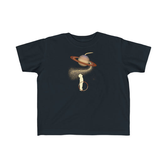 Toddler's Space Tee - Saturn Graphic Shirt, Birthday Gift, Astronomy Lover's Gift