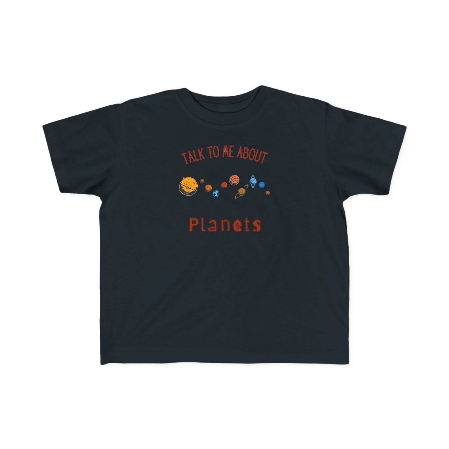 Toddler Planet Talk Tee, Kids Astronomy Shirt, Science Top, Cosmic Educational Toddler Tee, Gift for Space Lovers
