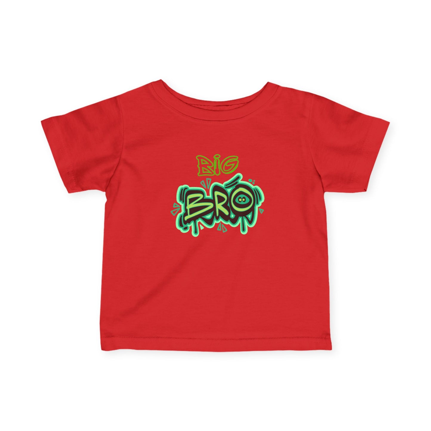 Toddler Tee Big Bro Graffiti Style Infant Fine Jersey Shirt for New big brother