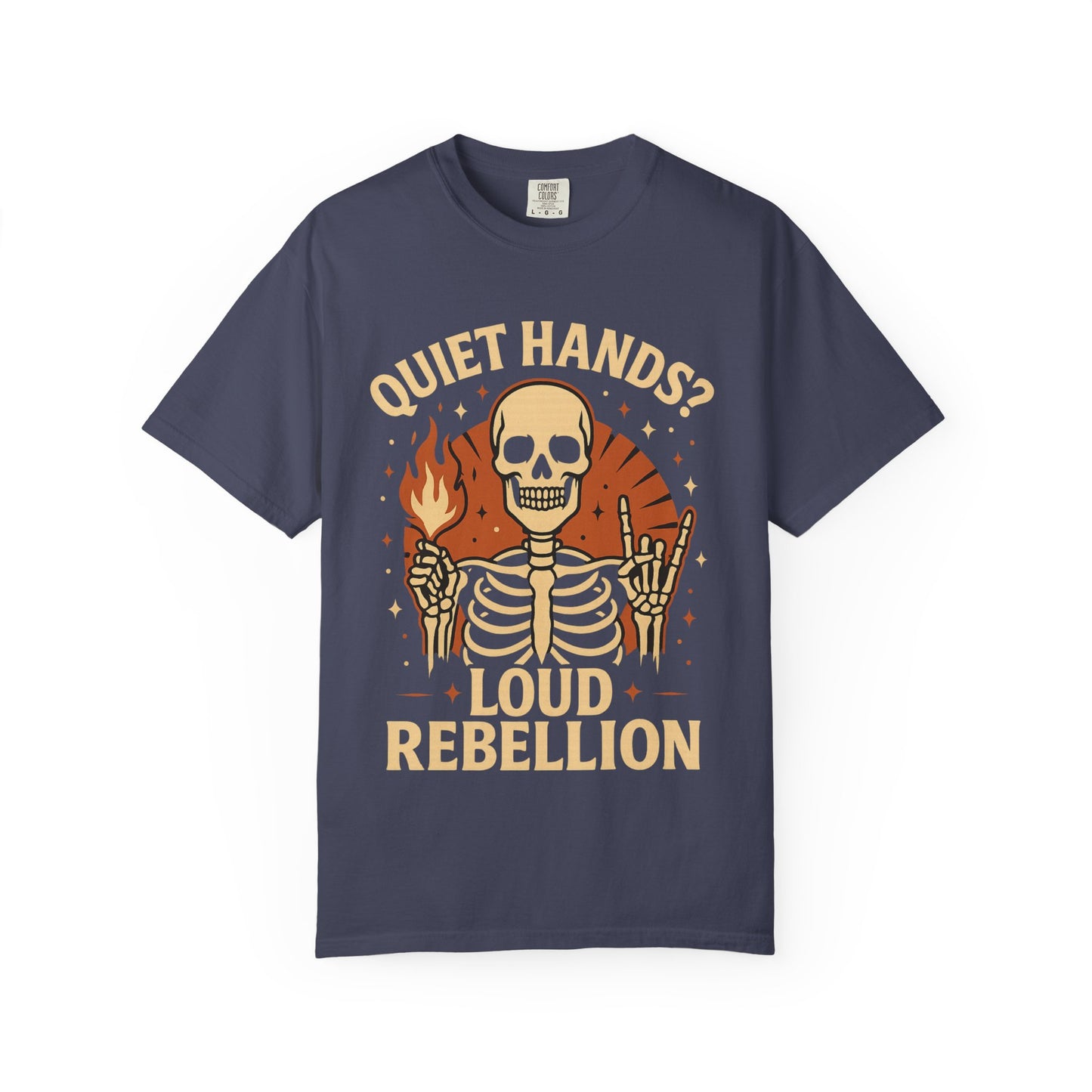 Rebellious Skeleton Graphic Tee, Unisex Casual T-shirt, Perfect for Halloween, Music Festivals, and Everyday Style, Unique Gift for [...]