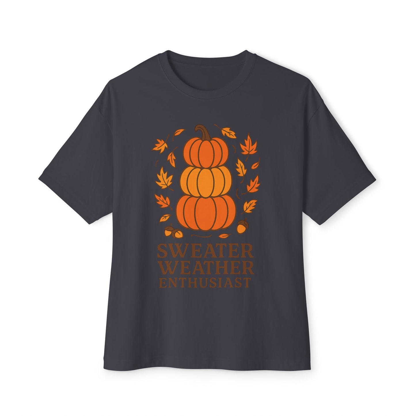 Pumpkin Lover Boxy Tee - Cozy Shirt for Autumn, Halloween Parties, Fall Gatherings, Casual Wear, Gift for Sweater Weather Enthusiasts