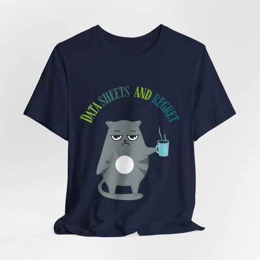 Funny RBT, BCBA T-shirt-Data Sheets and Regrets – Grumpy Cat RBT ABA Tee