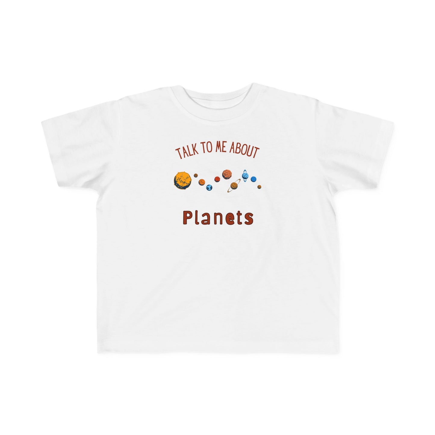 Toddler Planet Talk Tee, Kids Astronomy Shirt, Science Top, Cosmic Educational Toddler Tee, Gift for Space Lovers